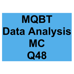 MQBT Data Analysis MC Detailed Solution Question 48
